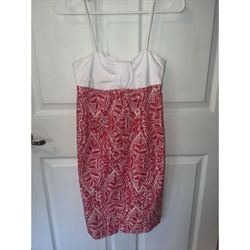 Lilly Pulitzer Spaghetti Strap Pink/White Girls Dress Size 14 Great Condition